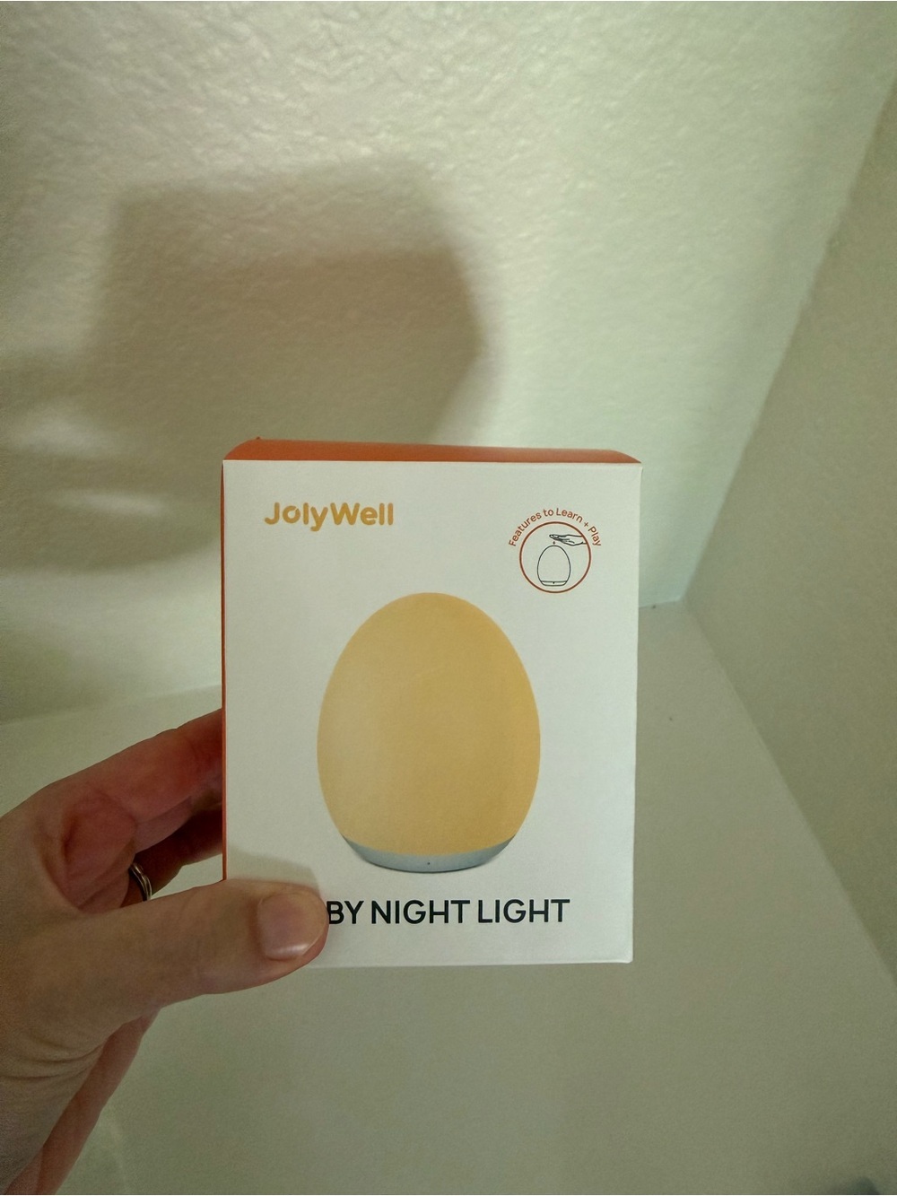 JolyWell Baby Night Light JW-CL002 Rechargeable Touch Lamp White